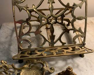 Brass book stand