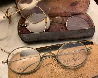 Antique reading glasses