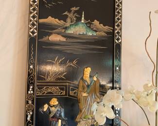 Asian cut stone panels, wall art