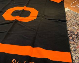 Oregon State University vintage Pendleton wool football blanket
