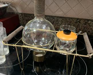 Great Mid Century coffee server in wire frame