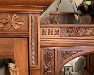 detail of display cabinet/secretary