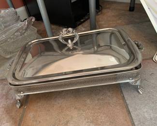 silver plate casserole