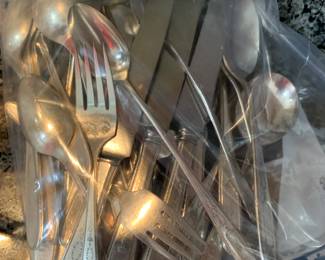 assorted silver plate