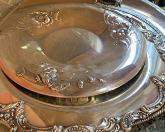 silver plate trays