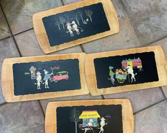 French Poodle tray sey