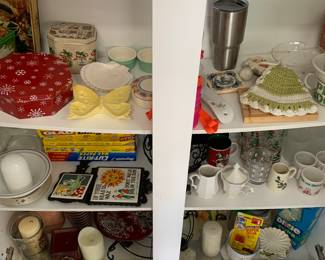 cabinets full of stuff