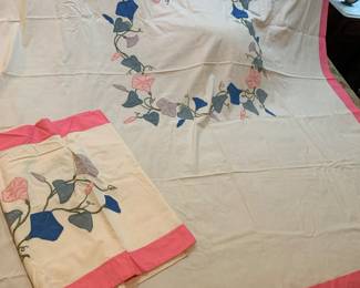 applique bed spread