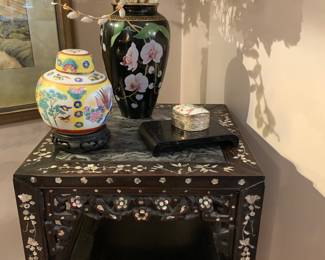 Chinoiserie -mother of pearl inlay
