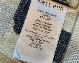 West Elm curtains