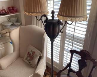 double floor lamp