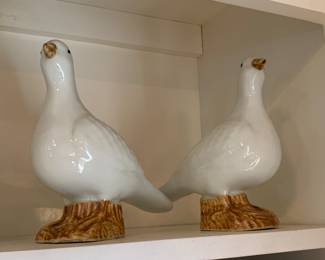 Iron stone birds