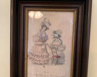 Antebellum ladies in antique frame