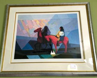 Constantine Cherkas lithograph, "When Time Stands Still" signed + numbered 45/195