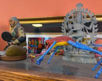 Asian decor + Oaxacan frog