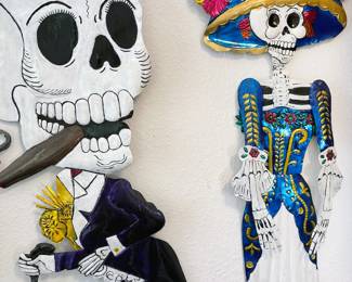 Mexican folk art -- tin wall art