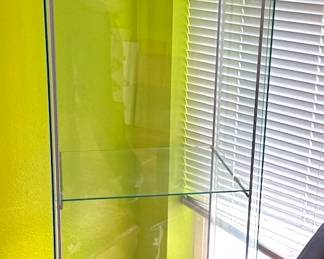 Glass display case (two available)