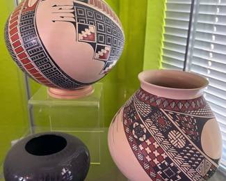 Mata Ortiz pottery, including large scale works by Esperanza Tena, Ismael Sandoval, Octavio “Tavo” Silveira, Lydia Quezada, Aide Gonzales, Paty Ortiz, Lucie Zete, Manuel Martin Rios and more.