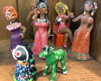 Ladies of the Night, ceramic figures