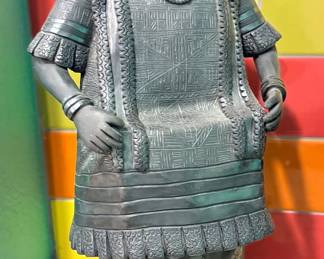 Oaxcan black ceramic figure