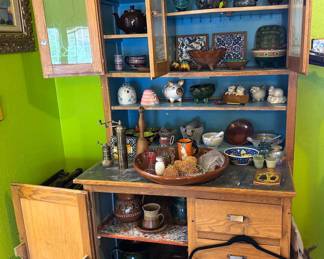 Vintage kitchen hutch