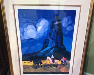 Constantine Cherkas lithograph, "Coming Home" signed + numbered 100/195