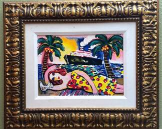 Zamy Steynovitz "Caribbean Mondays" painting
