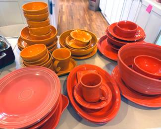 Fiestaware in many colors