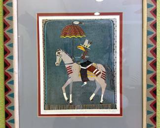 Susi Nagoda Bergquist, "Sunday Coyote" signed + numbered print, 12/34