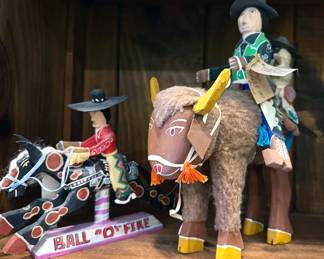 Carved pieces by Delbert Buck (Navajo/Dine)