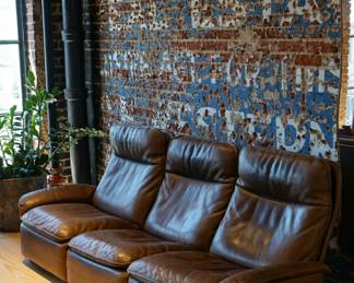 Vintage DS49 Leather Sofa by De Sede 1970s