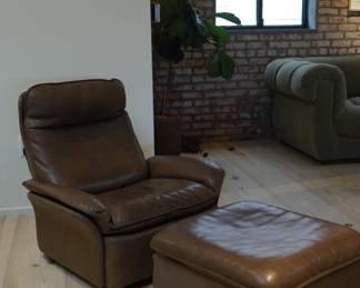 Vintage DS 49 Chair and Ottoman by De Sede