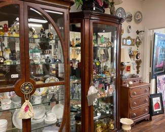 Display Cases and huge collection of collectible perfume bottles