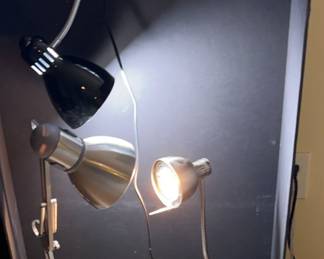 Three Desk Lamps