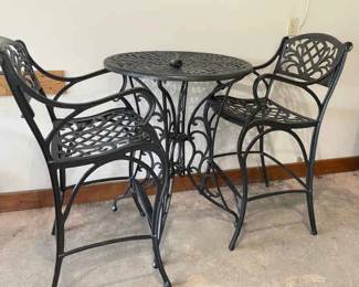Three Piece Cast Aluminum Patio Set