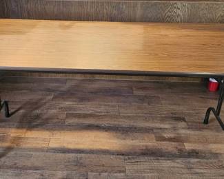Brown Folding Banquet Table