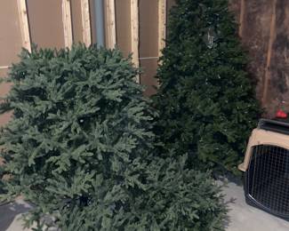 2 Christmas Trees prelit  
About 7' and 12'