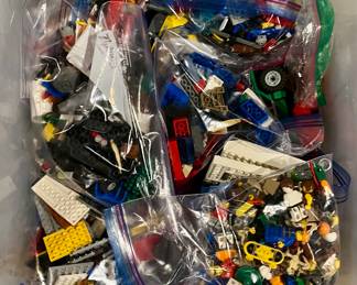 Large tub of legos