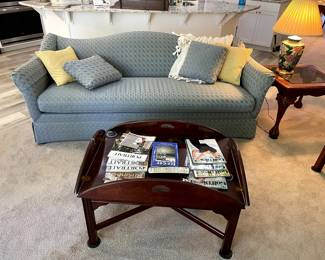 Butler style coffee table, couch