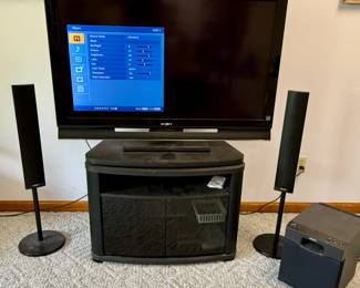 Sony Television and Surround Sound Speakers