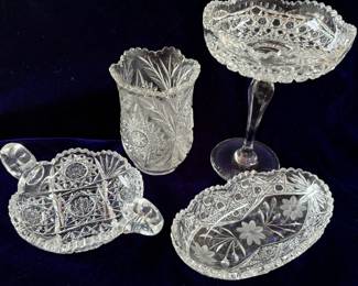 Cut Glass Serving Pieces