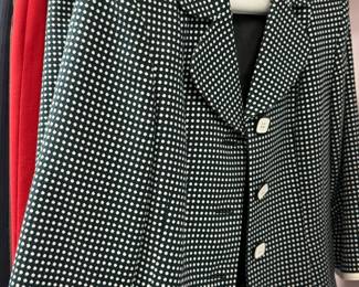 Black and White Skirt Suit - Le Suit