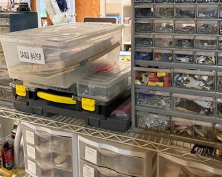 Workshop Items - Fasteners, Sandpaper
