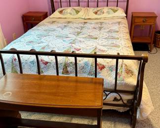Iron Sleigh Bed - Double
