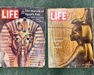 Vintage Life Magazines - "The Marvels of Egypt's Past" and "Ancient Egypt: Grandeur of Empire" 1968