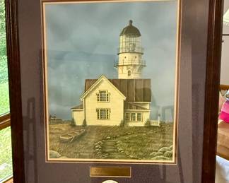 Framed and Matted - "Sea the Light" Psalm 27:1 - D. Stewart