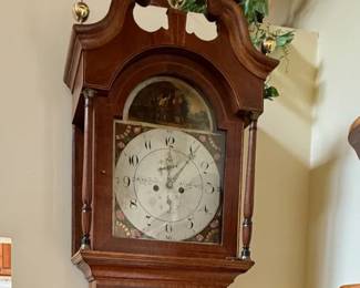 Circa 1829 W. Holliwell Leeds English Tall Case Grandfather Clock