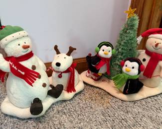 Holiday Decor - Snowmen, Reindeer, Penguins