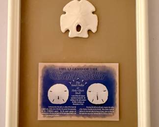 Framed "The Legend of the Sand Dollar" Art
