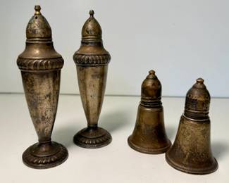 Weighted Sterling Salt and Pepper Shakers - Duchin